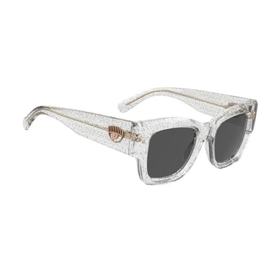 Chiara Ferragni Cf 7023/s Mxv/ir Glitter Slvr Sunglasses