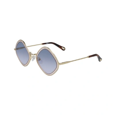 Shop Chloé Ce165s Sunglasses In Gold