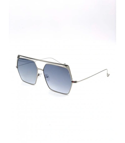 Shop Eyepetizer Greg Sunglasses In Silver
