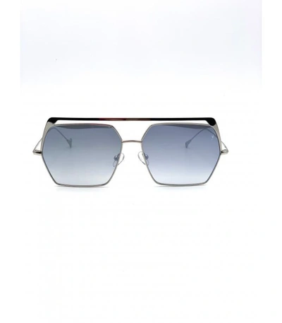 Shop Eyepetizer Greg Sunglasses In Silver