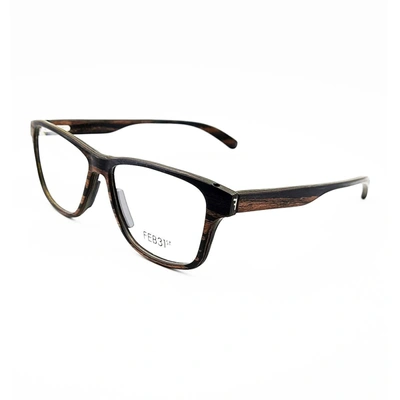 Shop Feb31st Hugo Eyeglasses In Brown