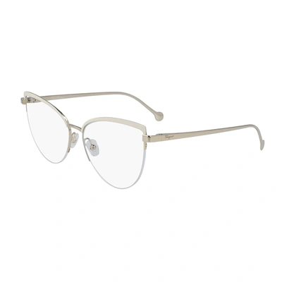 Shop Ferragamo Salvatore  Sf2175 Eyeglasses In White