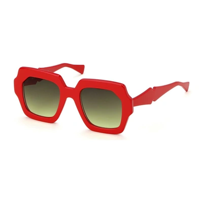 Shop Giuliani Occhiali Giuliani H175s Sunglasses In Red