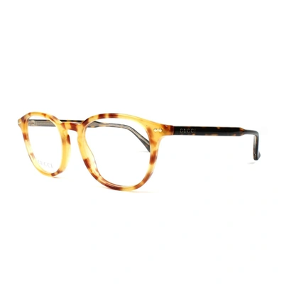 Shop Gucci Gg0187o Eyeglasses In Tartarugato