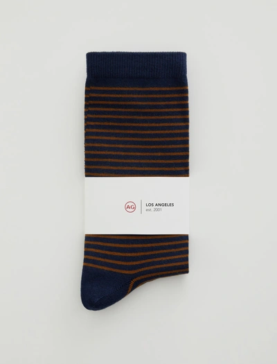 Shop Ag Jeans Crew Sock In Brown