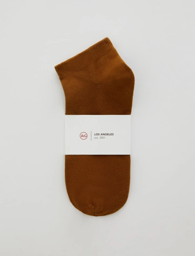Shop Ag Jeans Ankle Sock In Brown