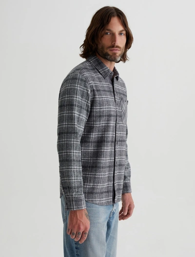 Shop Ag Jeans Aiden Shirt In Grey