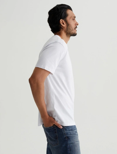 Shop Ag Jeans Bryce Short Sleeve Henley In True White