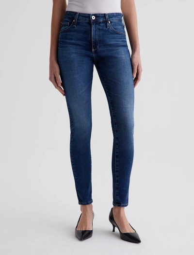 Shop Ag Jeans Farrah Skinny Ankle In Blue