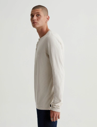 Shop Ag Jeans Bryce Long Sleeve Henley In 5 Years Dried Spring