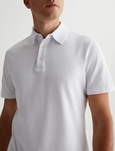 Shop Ag Jeans Bryce Polo In True White