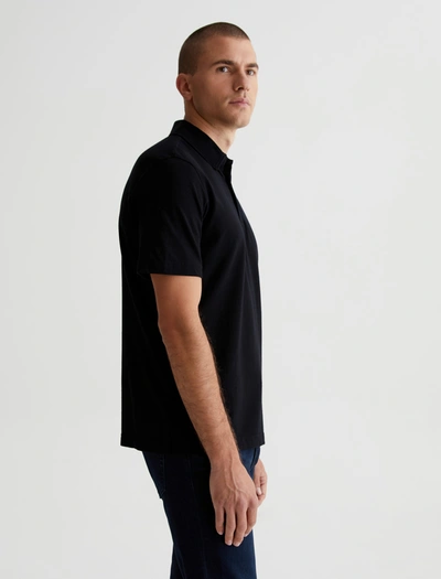 Shop Ag Jeans Bryce Polo In True Black