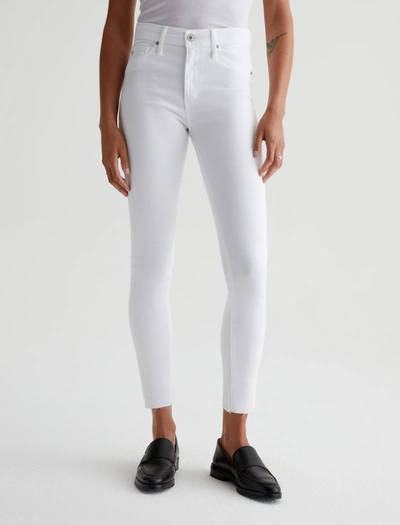 Shop Ag Jeans Farrah Skinny Ankle In White