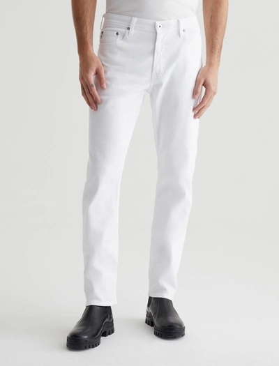 Ag Jeans Graduate Sulfur French Grey Straight Jean In White