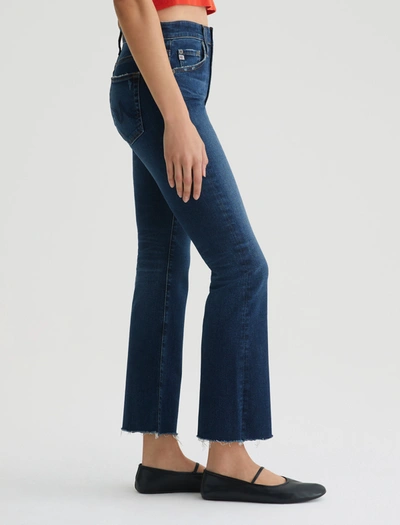 Shop Ag Jeans Farrah Boot Crop In Blue