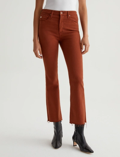Shop Ag Jeans Farrah Boot Crop In Orange