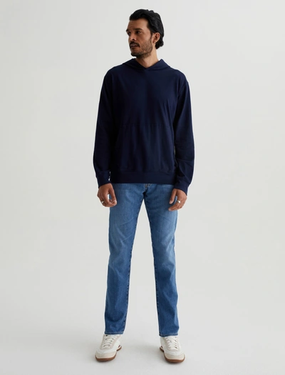 Shop Ag Jeans Wesley Hoodie In Deep Navy