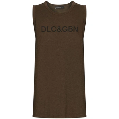 Shop Dolce & Gabbana T-shirts In Brown
