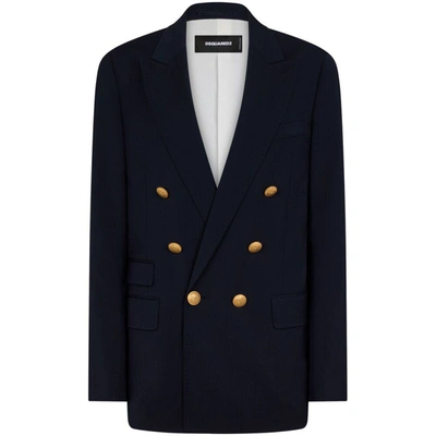 Shop Dsquared2 Outerwears In Blue