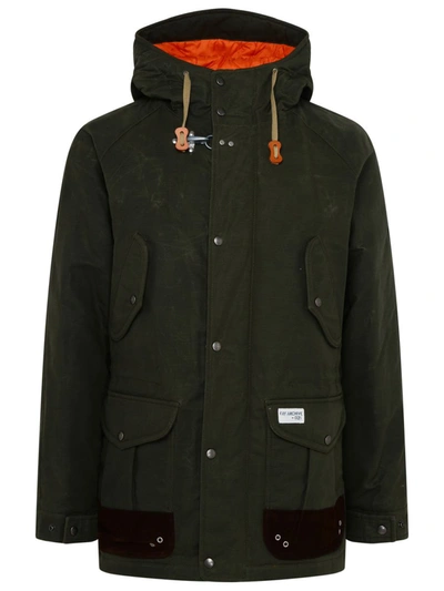 Shop Fay Archive Parka In Green Cotton