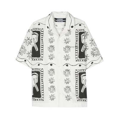 Shop Jacquemus Shirts In White/black