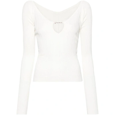 Shop Jacquemus Sweaters In White