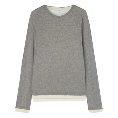 Shop Jil Sander T-shirts In Grey/white