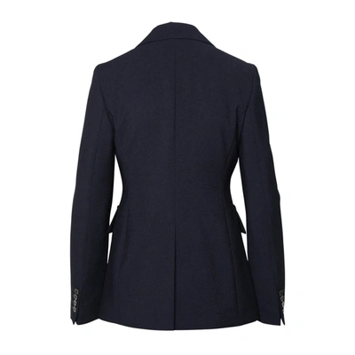 Shop Max Mara Double Breasted Blazer In Black