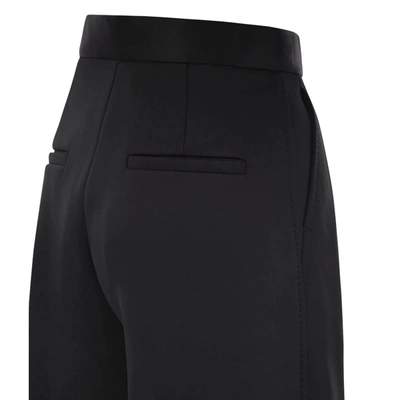 Shop Max Mara Flare Trousers In Black