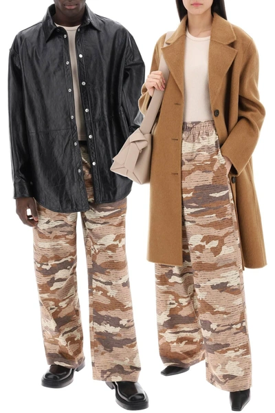 Shop Acne Studios Camouflage Jersey Pants For Men