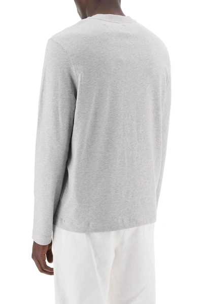 Shop Ami Alexandre Mattiussi Ami Alexandre Matiussi Long Sleeved Cotton T Shirt For