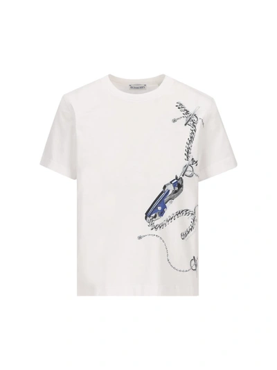 Shop Burberry T-shirts And Polos In Knight Ip Pattern