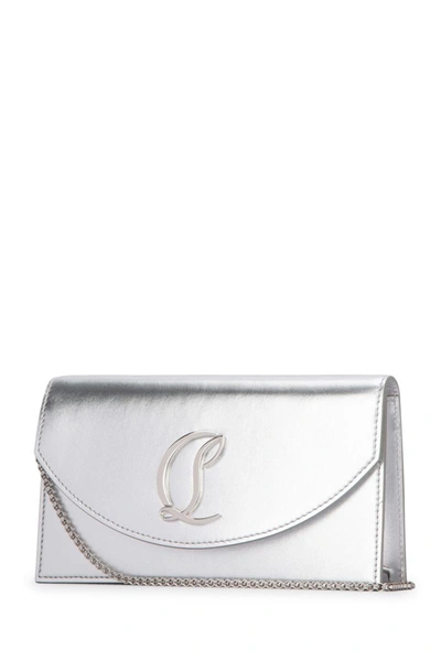 Shop Christian Louboutin Shoulder Bags In Silversilver