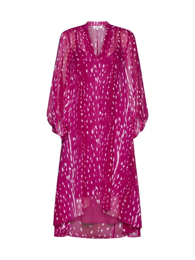 Shop Diane Von Furstenberg Dresses In Fawn Sangria