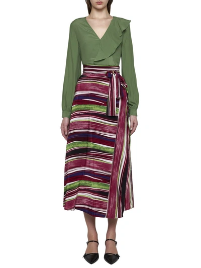 Shop Diane Von Furstenberg Skirts In Reeds Pink