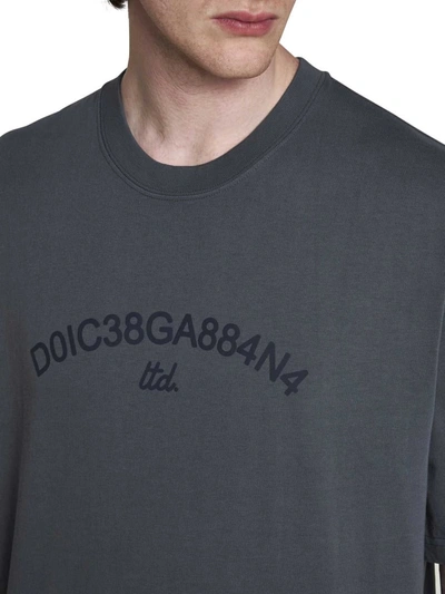 Shop Dolce & Gabbana T-shirts And Polos In Grey