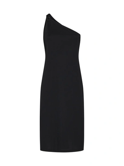 Filippa K One Shoulder Jersey Dress In Black