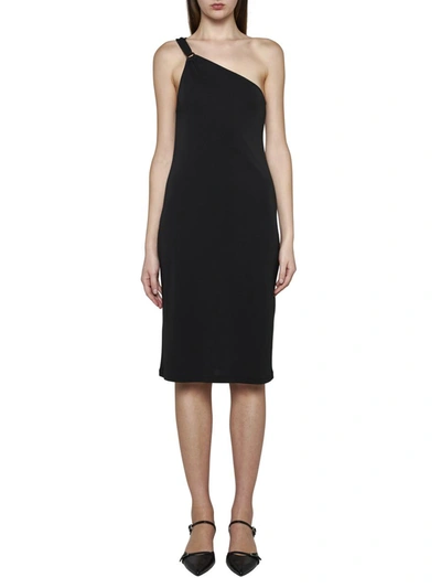 Filippa K One Shoulder Jersey Dress In Black