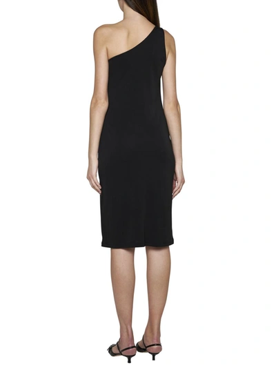 Filippa K One Shoulder Jersey Dress In Black