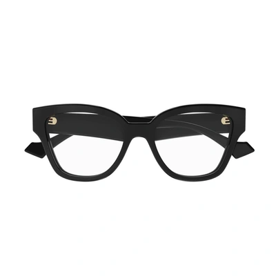 Shop Gucci Gg1424o Linea Gg Logo Eyeglasses
