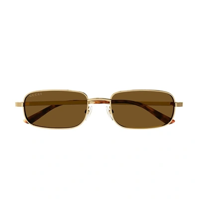 Shop Gucci Gg1457s Linea Lettering Sunglasses