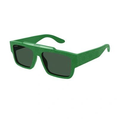 Shop Gucci Gg1460s Linea Lettering Sunglasses