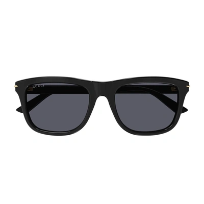 Shop Gucci Gg1444s Linea Lettering Sunglasses