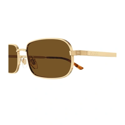 Shop Gucci Gg1457s Linea Lettering Sunglasses