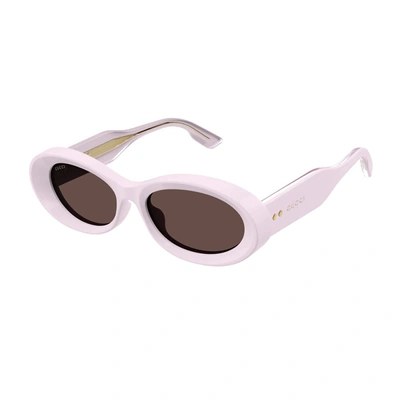 Shop Gucci Gg1527s Linea Rivets Sunglasses