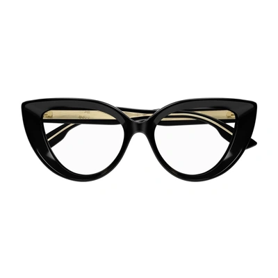 Shop Gucci Gg1530o Linea Rivets Eyeglasses