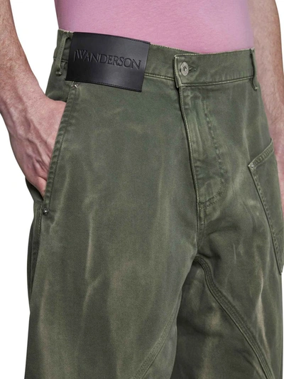 Shop Jw Anderson Jeans In Green