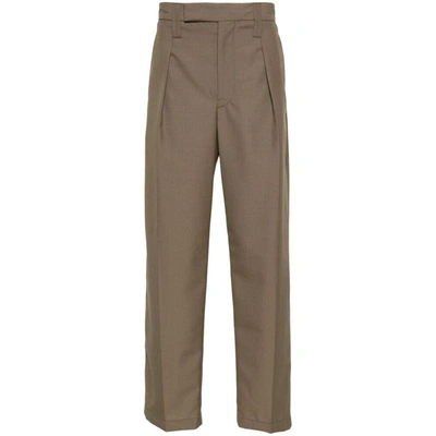 Shop Lemaire Pants In Brown