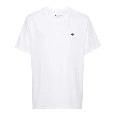 Shop Moose Knuckles T-shirts In White