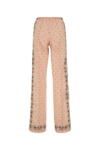 Shop Palm Angels Pants In Pinkoffwhite